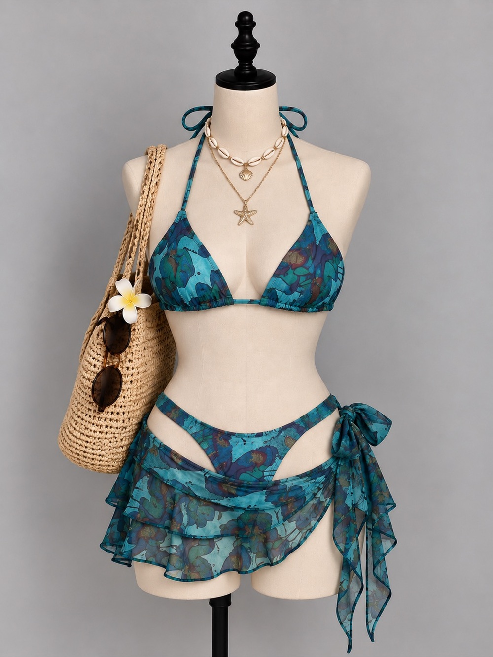 Multicolor Bikini Set